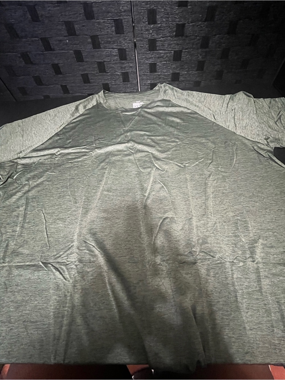Men's Lightweight Olive Green Athletic T-Shirt Size 3XL